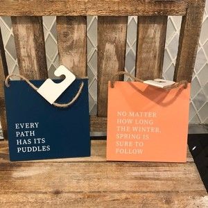 Set of 2 Inspirational Mini Signs for Tiered Trays